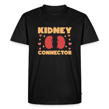 Funny Kidney Transplant Surgeon Design - Men's Premium Organic T-Shirt - black - Front - Nico (187cm)