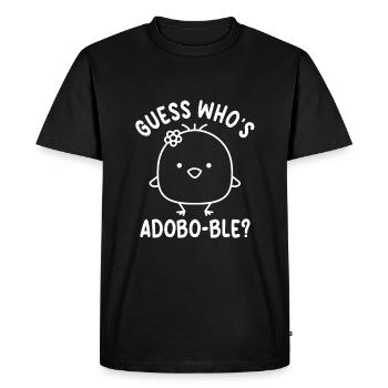 Cute adobo pun - Men's Premium Organic T-Shirt - black - Front - Nico (187cm)
