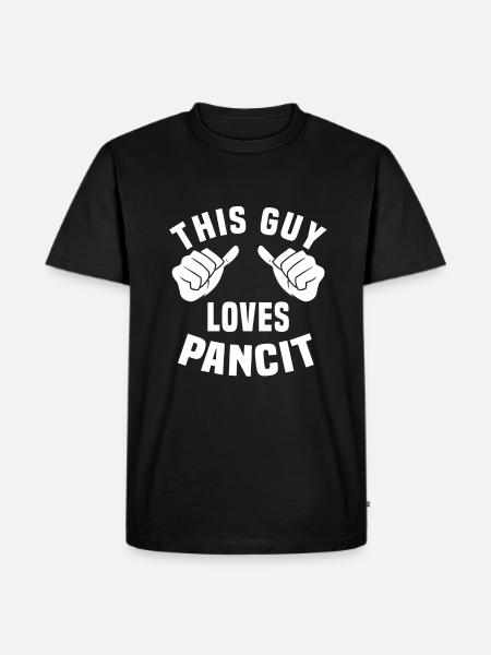 This guy loves Pancit - Men's Premium Organic T-Shirt - black