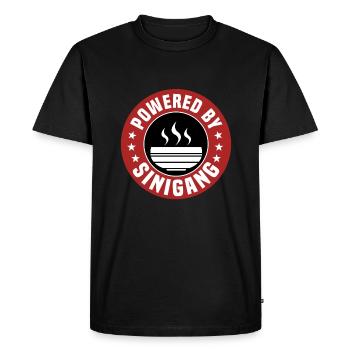 Propulsé par Sinigang - T-shirt Premium bio Homme - noir - Devant - Nico (187cm)