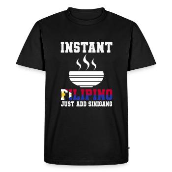 Drôle philippin Sinigang T-shirt - T-shirt Premium bio Homme - noir - Devant - Nico (187cm)
