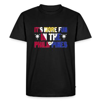 It's More Fun In The Philippines - Men's Premium Organic T-Shirt - black - Front - Nico (187cm)
