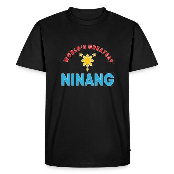 Ninang – Marraine philippine - T-shirt Premium bio Homme - noir - Devant - Nico (187cm)