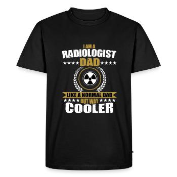 Funny gift for a radiologist dad - Men's Premium Organic T-Shirt - black - Front - Nico (187cm)