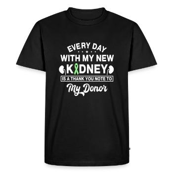 Eligibility for Kidney Transplant Gesc - Men's Premium Organic T-Shirt - black - Front - Nico (187cm)