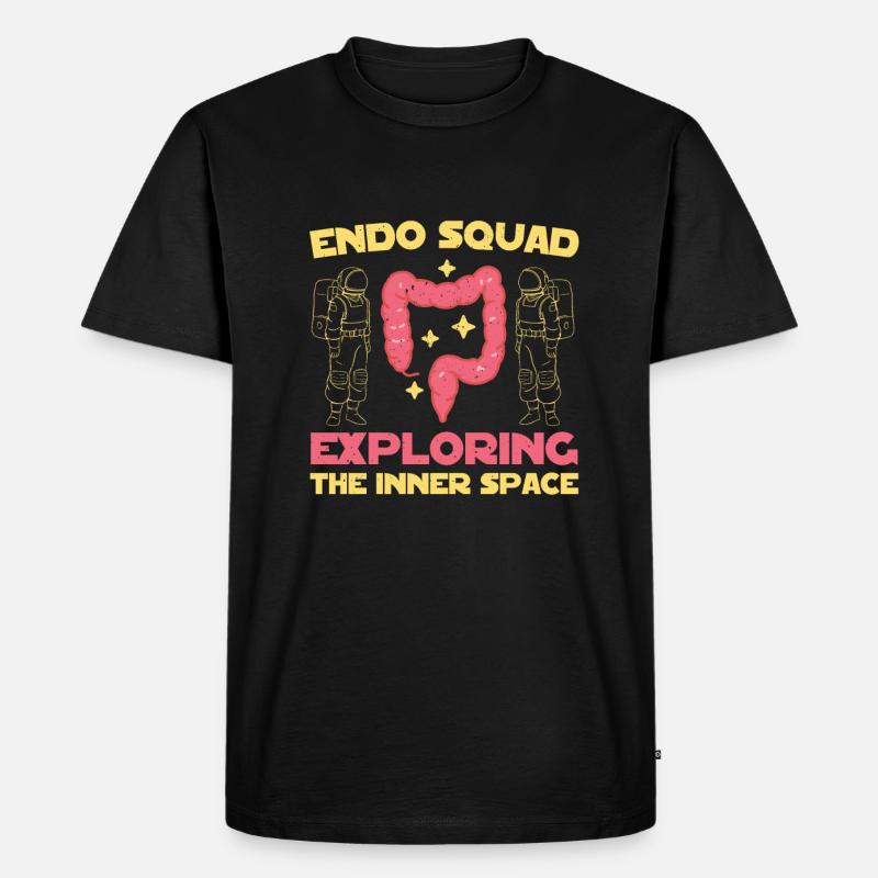 Endo Squad Endoskopie - Männer Premium Bio T-Shirt - Schwarz