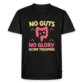 Funny endoscopy t-shirt - Men's Premium Organic T-Shirt - black - Front - Nico (187cm)