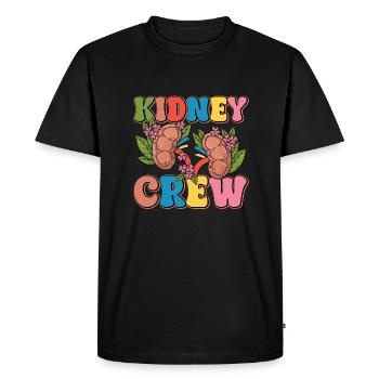 Équipe de dialyse - T-shirt Premium bio Homme - noir - Devant - Nico (187cm)
