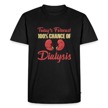Cadeau pour les patients dialysés - T-shirt Premium bio Homme - noir - Devant - Nico (187cm)