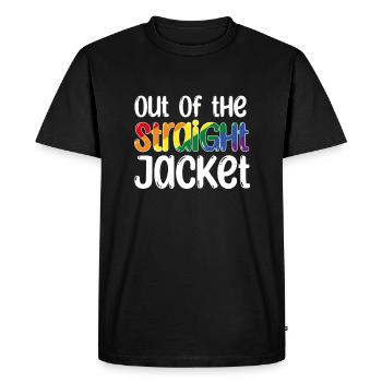 Outf Of The Straight Jacket – Chemise de sortie - T-shirt Premium bio Homme - noir - Devant - Nico (187cm)