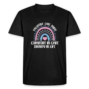 Grand dicton sur les soins palliatifs - T-shirt Premium bio Homme - noir - Devant - Nico (187cm)