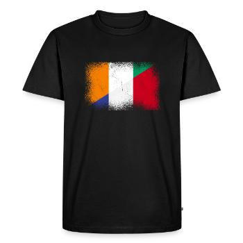 Côte d’Ivoire Farnreich - T-shirt Premium bio Homme - noir - Devant - Nico (187cm)