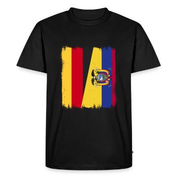 Équateur Quito Guayaquil Équatorien - T-shirt Premium bio Homme - noir - Devant - Nico (187cm)