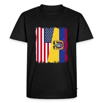 Équateur Quito Guayaquil Équatorien - T-shirt Premium bio Homme - noir - Devant - Nico (187cm)