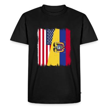 Équateur Quito Guayaquil Équatorien - T-shirt Premium bio Homme - noir - Devant - Nico (187cm)
