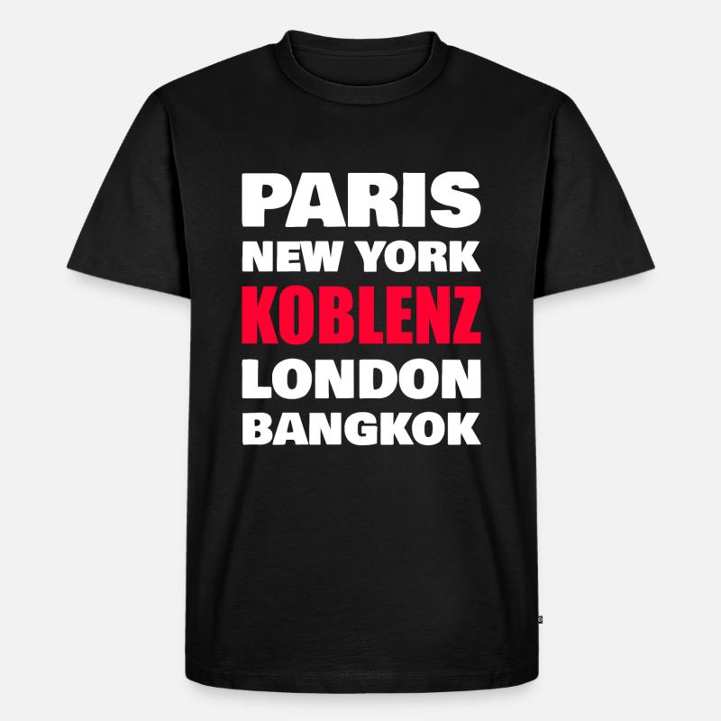 Koblenz - Männer Premium Bio T-Shirt - Schwarz