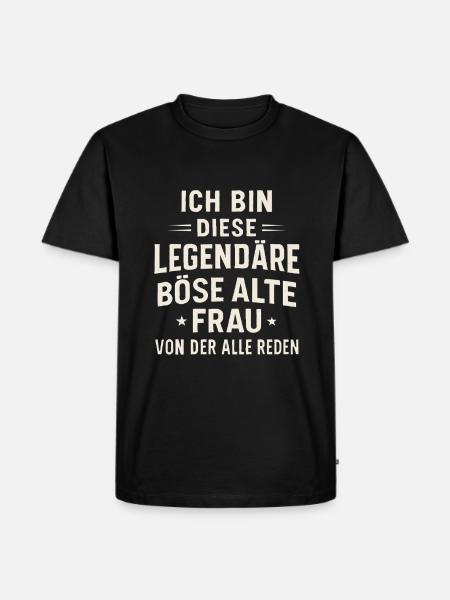 Legendary Evil Old Woman – Statement - Men's Premium Organic T-Shirt - black