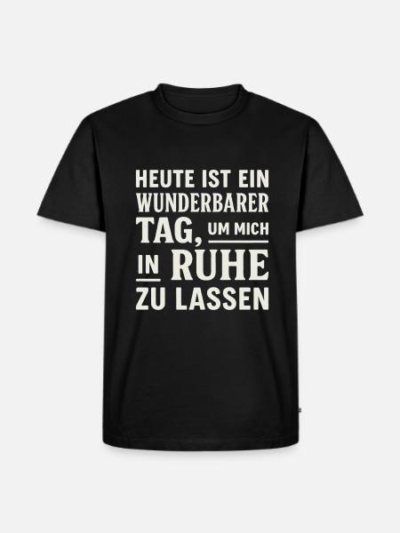 Leave alone – sarcastic design - Men's Premium Organic T-Shirt - black