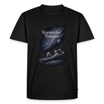 Cosmic Dreamer Space Fantasy - Men's Premium Organic T-Shirt - black - Front - Nico (187cm)