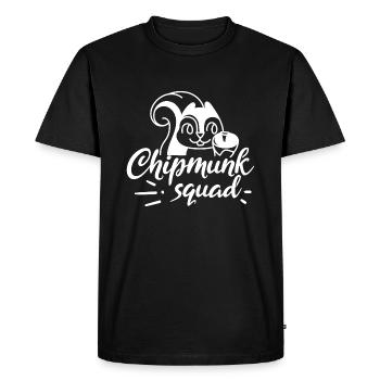 Chipmunk Squad Squirrel Nature Cute Animal - Men's Premium Organic T-Shirt - black - Front - Nico (187cm)