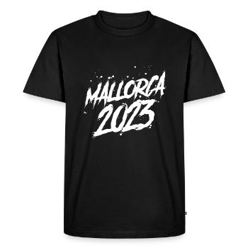 Mallorca 2023 - Men's Premium Organic T-Shirt - black - Front - Nico (187cm)