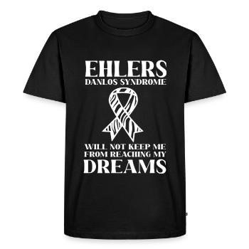 EDS HSD Ehlers-Danlos Syndrome - Men's Premium Organic T-Shirt - black - Front - Nico (187cm)