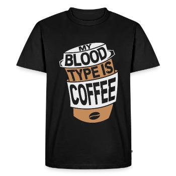 Infirmière soignante Prélèvement sanguin Phlébotomiste - T-shirt Premium bio Homme - noir - Devant - Nico (187cm)