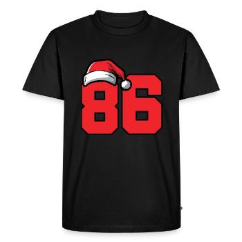 86 Number Christmas - Men's Premium Organic T-Shirt - black - Front - Nico (187cm)