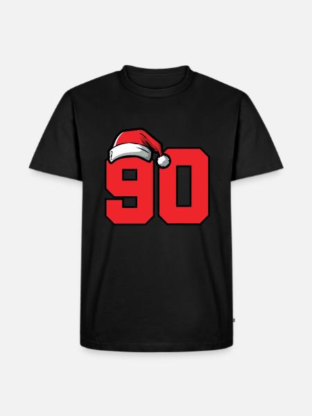 90 Number Christmas - Men's Premium Organic T-Shirt - black