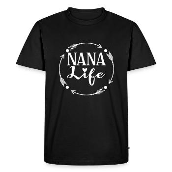 Nana Life - Men's Premium Organic T-Shirt - black - Front - Nico (187cm)