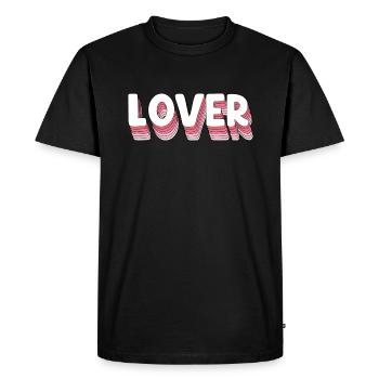 Amant - T-shirt Premium bio Homme - noir - Devant - Nico (187cm)
