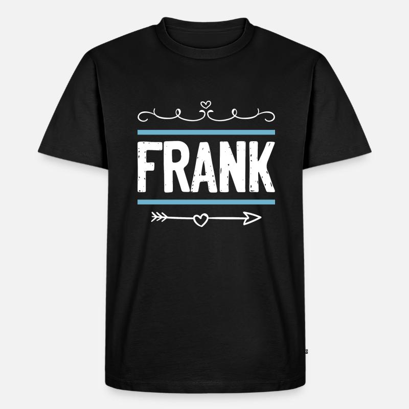 Frank - Männer Premium Bio T-Shirt - Schwarz
