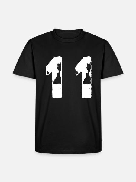 11 Maillot numéro - T-shirt Premium bio Homme - noir