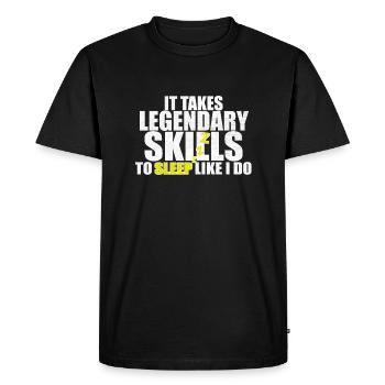 Pyjama pyjama - T-shirt Premium bio Homme - noir - Devant - Nico (187cm)
