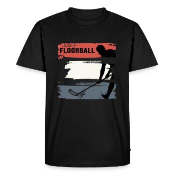 floorball floorball floorball season bandy - Men's Premium Organic T-Shirt - black - Front - Nico (187cm)