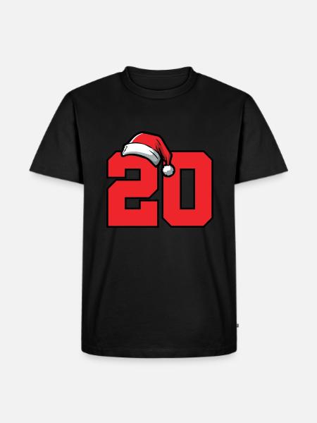 20 Number Christmas - Men's Premium Organic T-Shirt - black