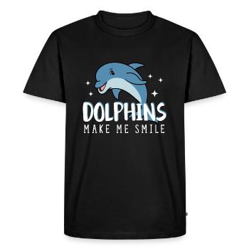 Animaux marins de la faune de l'océan - T-shirt Premium bio Homme - noir - Devant - Nico (187cm)