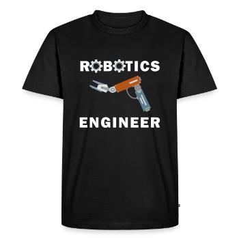 Hobby Engineer Electro Worker Robotics - Men's Premium Organic T-Shirt - black - Front - Nico (187cm)
