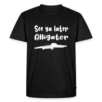 A voir plus tard Alligator - T-shirt Premium bio Homme - noir - Devant - Nico (187cm)