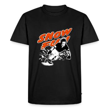 Snowboarder - Snowboarding - Snowboarding - Men's Premium Organic T-Shirt - black - Front - Nico (187cm)