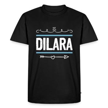 Daniel - T-shirt Premium bio Homme - noir - Devant - Nico (187cm)