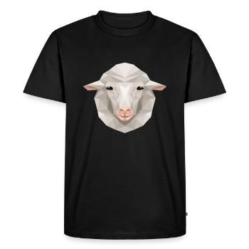 Art du mouton, faune puriste, nature animale - T-shirt Premium bio Homme - noir - Devant - Nico (187cm)