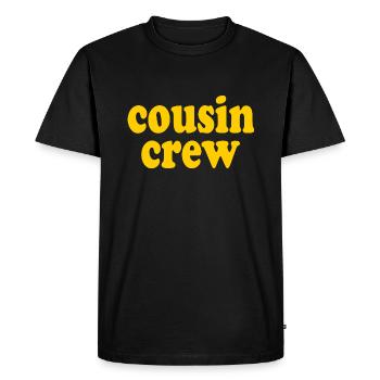 Cousin crew - Men's Premium Organic T-Shirt - black - Front - Nico (187cm)