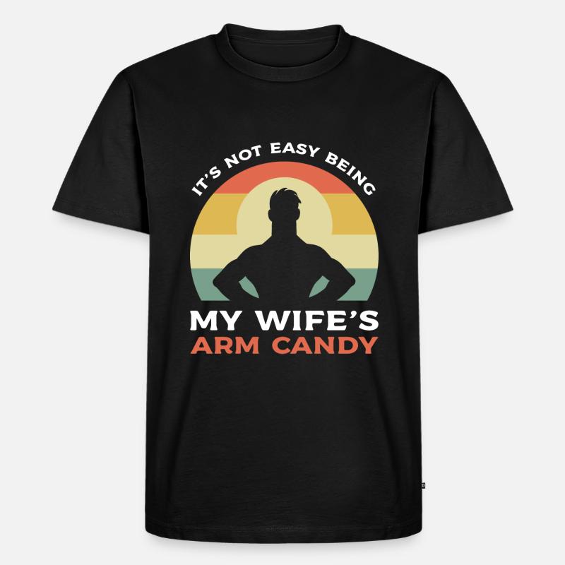 Arm Candy Ehemann - Männer Premium Bio T-Shirt - Schwarz