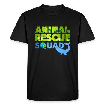 Animal Rescue Squad Citation drôle de bien-être - T-shirt Premium bio Homme - noir - Devant - Nico (187cm)
