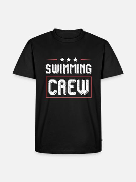 Swimming Crew - Men's Premium Organic T-Shirt - black