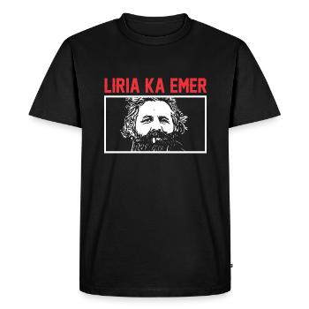 Kosovo. Albanie. La liberté a un nom. - T-shirt Premium bio Homme - noir - Devant - Nico (187cm)