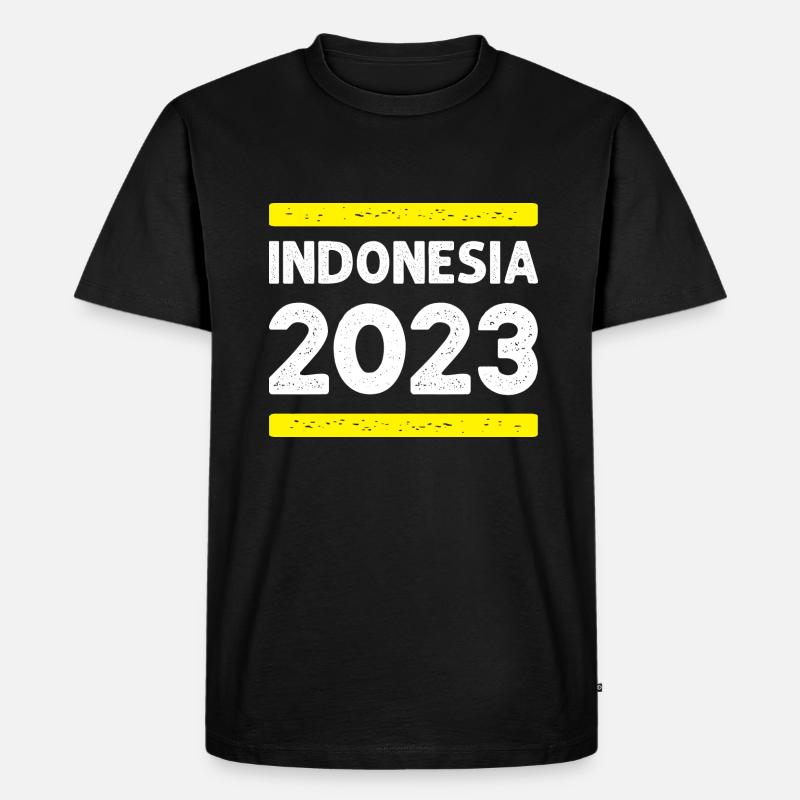 Indonesia 2023 - Männer Premium Bio T-Shirt - Schwarz