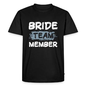 Bride Team - Men's Premium Organic T-Shirt - black - Front - Nico (187cm)