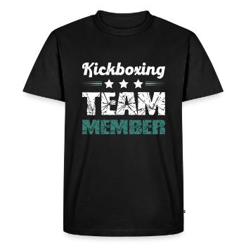 Kickboxing Team - Men's Premium Organic T-Shirt - black - Front - Nico (187cm)
